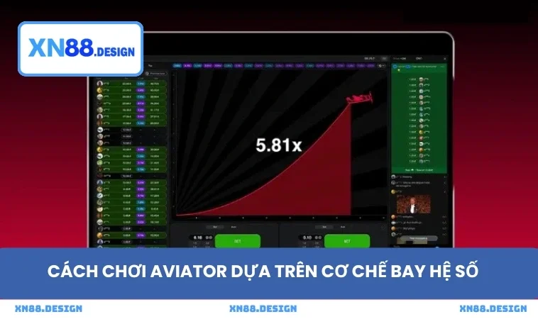 Cách chơi Aviator dựa trên cơ chế bay hệ số